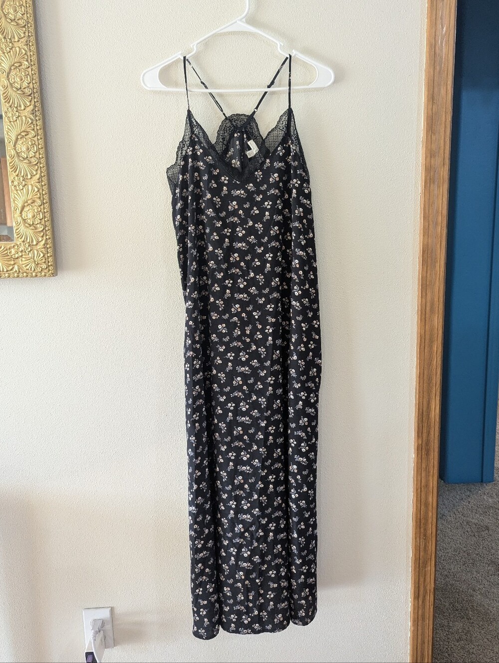 Floral & Lace Slip Dress